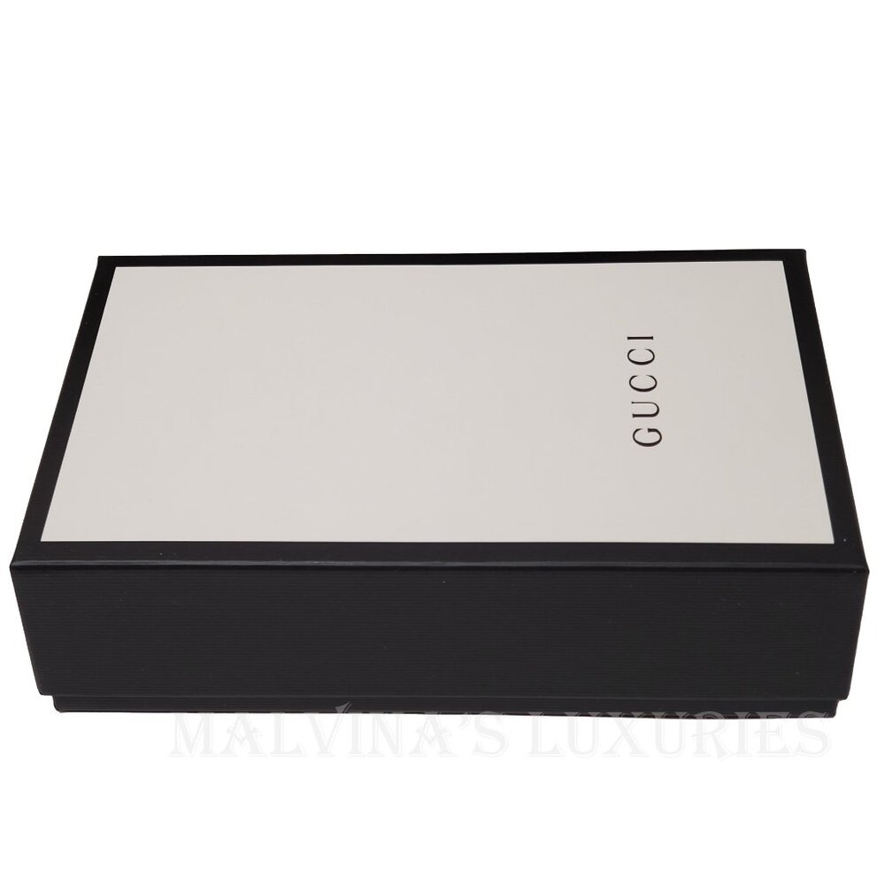 GUCCI BAG 510314 INTERLOCKING G CHAIN BLUE LEATHER CROSSBODY WALLET $1,550 - Picture 12 of 12